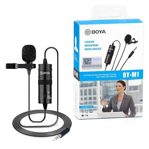 Профессиональный петличный микрофон BOYA BY-M1 3.5 мм микрофон петличка для телефона пк и камеры