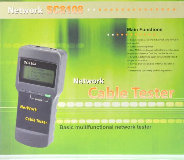 Sc8108 Сетевой Тестер Кабельный Витой пары RJ45