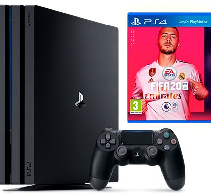 PlayStation 4 Pro 1TB Black + FIFA 20